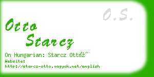 otto starcz business card